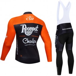 Ensemble cuissard vélo et maillot cyclisme hiver pro Roompot Charles 2019