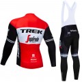 Ensemble cuissard vélo et maillot cyclisme hiver pro TREK Segafredo 2019