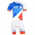 Ensemble cuissard vélo et maillot cyclisme équipe pro FDJ