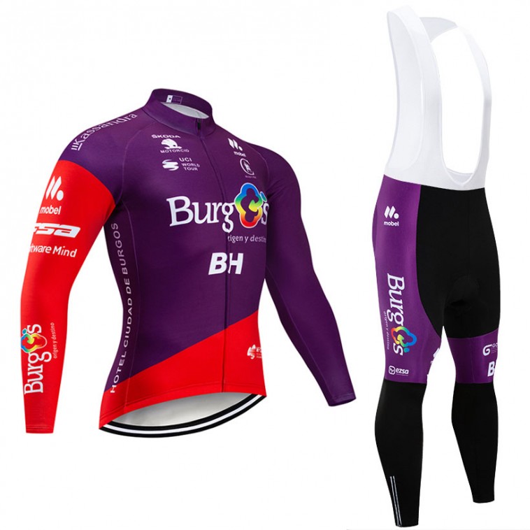 Ensemble cuissard vélo et maillot cyclisme hiver pro BURGOS BH 2019