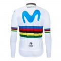 Maillot vélo hiver pro Movistar UCI 2019