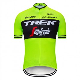 Maillot vélo équipe pro TREK Segafredo 2019 fluo