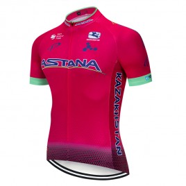 Maillot vélo équipe pro ASTANA 2019 Rose