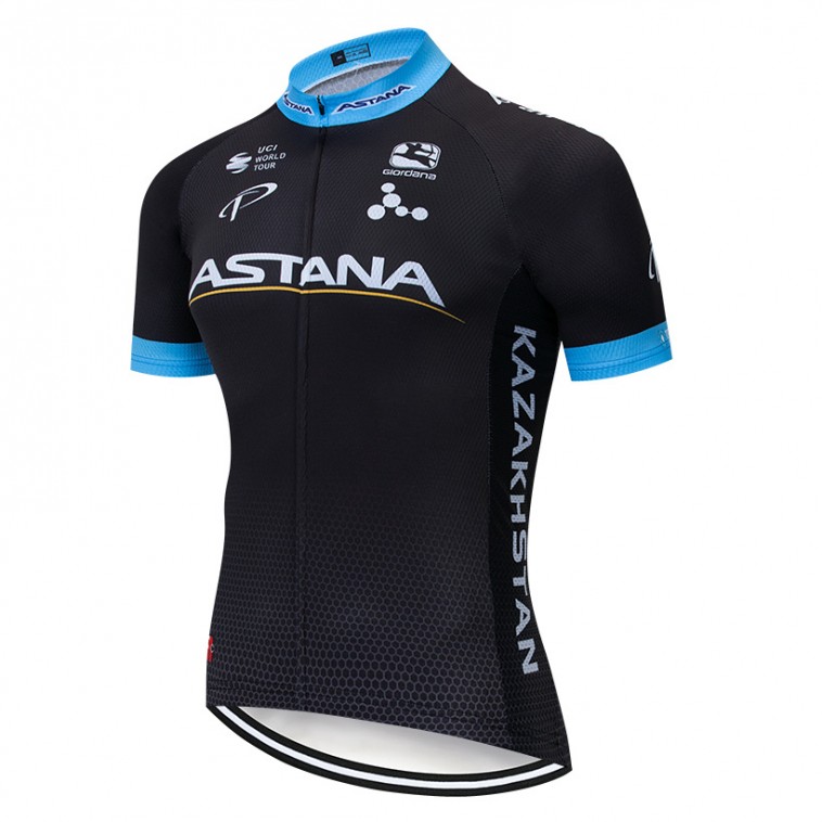 Maillot vélo équipe pro ASTANA 2019 Noir