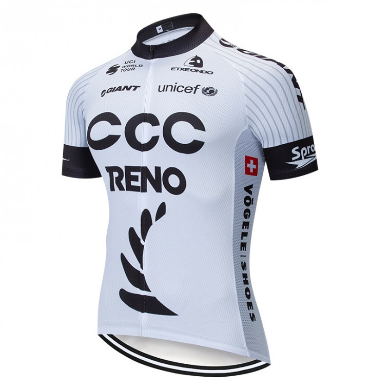 Maillot vélo équipe pro CCC RENO GIANT 2019 Blanc