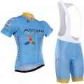 Ensemble cuissard vélo et maillot cyclisme équipe pro Astana