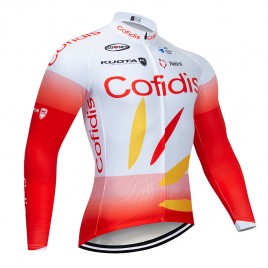 Maillot vélo hiver pro COFIDIS 2019