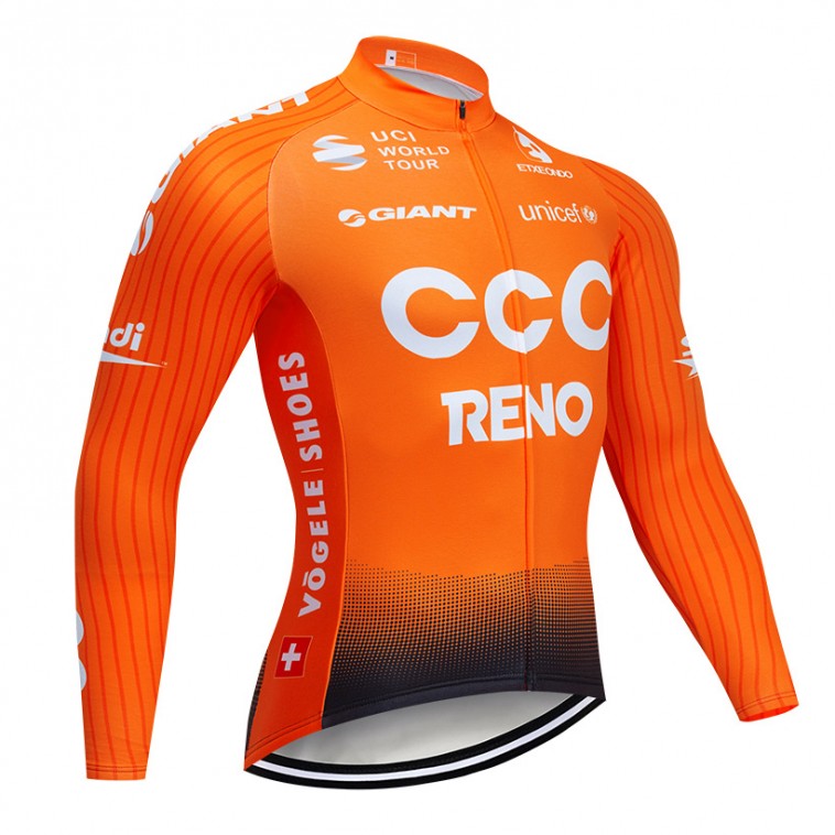 Maillot vélo hiver pro CCC RENO 2019