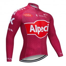 Maillot vélo hiver pro KATUSHA ALPECIN 2019 rouge