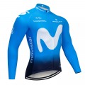 Maillot vélo hiver pro MOVISTAR 2019