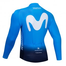 Maillot vélo hiver pro MOVISTAR 2019