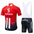 Ensemble cuissard vélo et maillot cyclisme équipe pro SUNWEB 2019