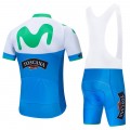 Ensemble cuissard vélo et maillot cyclisme pro MOVISTAR 2019 Giro Toscana