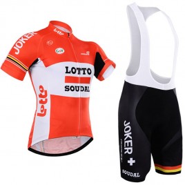 Ensemble cuissard vélo et maillot cyclisme équipe pro Lotto Jumbo