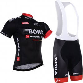 Ensemble cuissard vélo et maillot cyclisme équipe pro Bora Argon