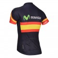 Ensemble cuissard vélo et maillot cyclisme équipe pro Movistar