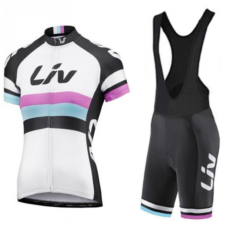 Ensemble cuissard vélo et maillot cyclisme femme Liv