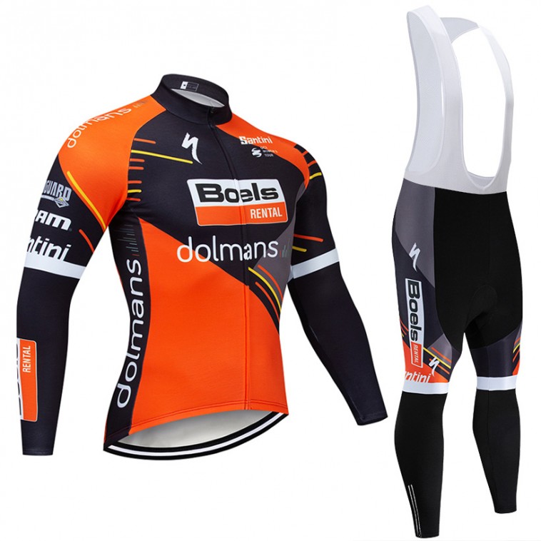 Ensemble cuissard vélo et maillot cyclisme hiver pro BOELS DOLMAN 2019