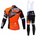 Ensemble cuissard vélo et maillot cyclisme hiver pro BOELS DOLMAN 2019