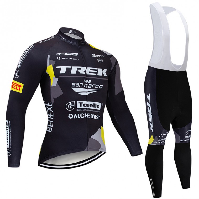 Ensemble cuissard vélo et maillot cyclisme hiver pro TREK SELLE SAN MARCO 2019