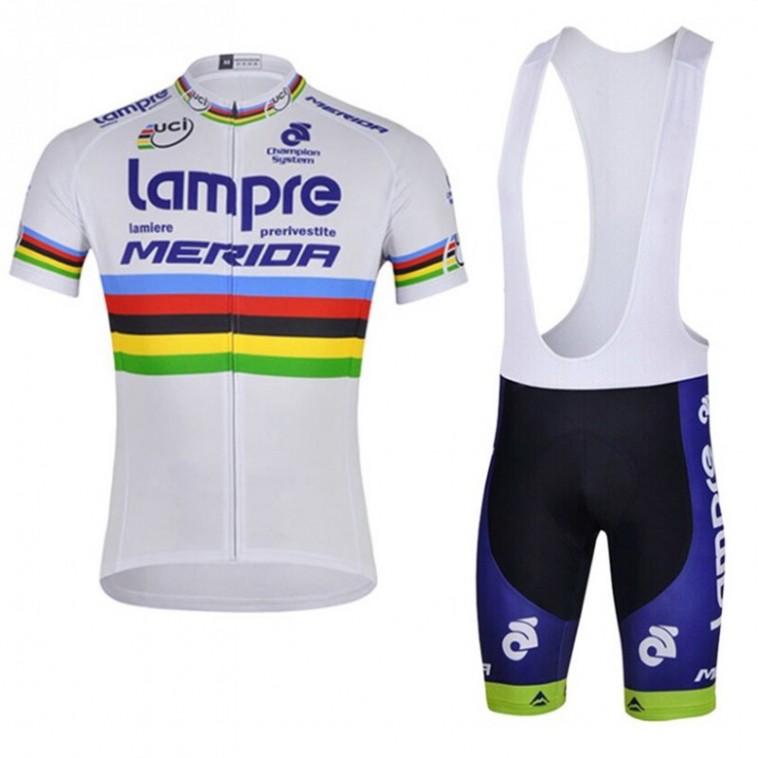 Ensemble cuissard vélo et maillot cyclisme équipe pro Lampre Merida