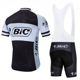 Ensemble cuissard vélo et maillot cyclisme pro vintage BIC noir