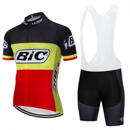 Ensemble cuissard vélo et maillot cyclisme pro vintage BIC belgique