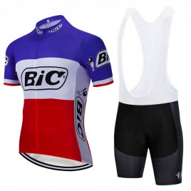 Ensemble cuissard vélo et maillot cyclisme pro vintage BIC France