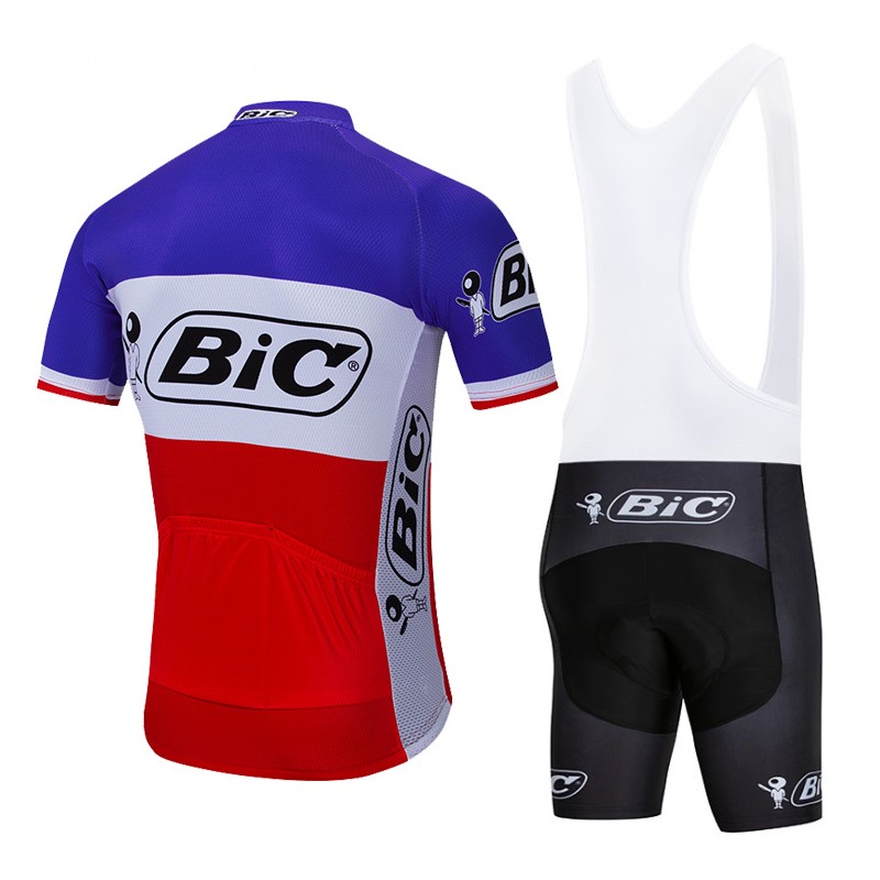 Ensemble cuissard velo et maillot cyclisme pro vintage BIC France Tenuevelo
