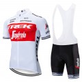 Ensemble cuissard vélo et maillot cyclisme équipe pro TREK Segafredo 2019 blanc