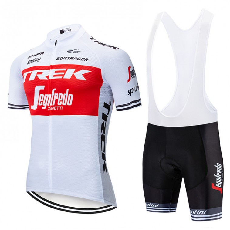 Ensemble cuissard v lo et maillot cyclisme quipe pro TREK Segafredo 2019 blanc