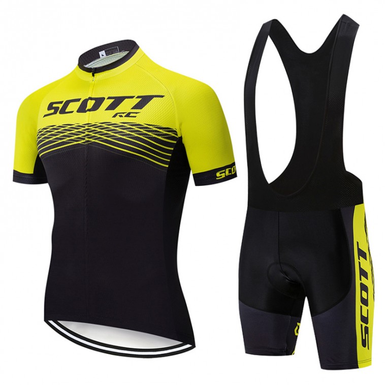 Ensemble cuissard vélo et maillot cyclisme pro Scott Rc Team 2019