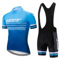 Ensemble cuissard vélo et maillot cyclisme pro Giant 2019 blue edition