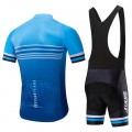 Ensemble cuissard vélo et maillot cyclisme pro Giant 2019 blue edition