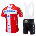 Ensemble cuissard vélo et maillot cyclisme équipe pro Deceuninck - Quick Step 2019 Champion Danois