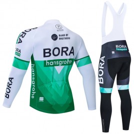 Ensemble cuissard vélo et maillot cyclisme hiver pro BORA 2019 Tour Edition