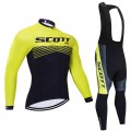 Ensemble cuissard vélo et maillot cyclisme hiver pro Scott Rc Team 2019