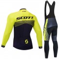 Ensemble cuissard vélo et maillot cyclisme hiver pro Scott Rc Team 2019