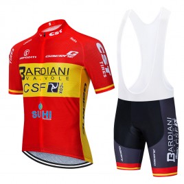 Ensemble cuissard vélo et maillot cyclisme équipe pro BARDIANI CSF 2020 Aero Mesh