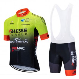 Ensemble cuissard vélo et maillot cyclisme équipe pro BIESSE Carrera Team Continental 2020 Aero Mesh