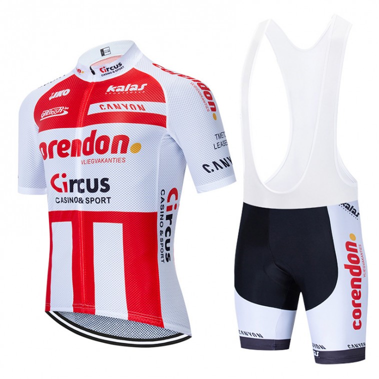 Ensemble cuissard vélo et maillot cyclisme équipe pro CORENDON CIRCUS 2020 Aero Mesh