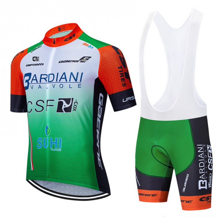 Ensemble cuissard vélo et maillot cyclisme équipe pro BARDIANI CSF 2019 Aero Mesh