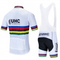 Ensemble cuissard vélo et maillot cyclisme équipe pro UHC 2020 UCI Aero Mesh