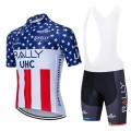 Ensemble cuissard vélo et maillot cyclisme équipe pro RALLY UHC USA 2020 Aero Mesh