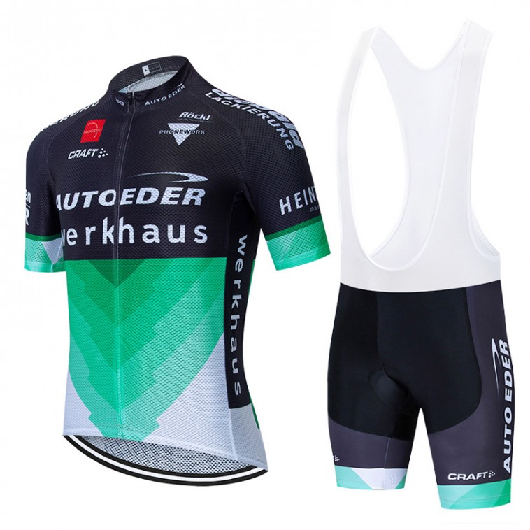 Ensemble cuissard vélo et maillot cyclisme équipe pro AUTO EDER Bayern 2019 Aero Mesh