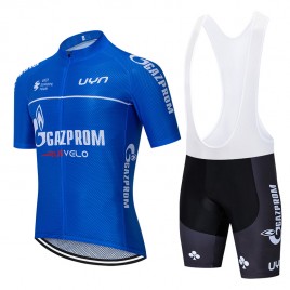 Ensemble cuissard vélo et maillot cyclisme équipe pro GAZPROM Rusvelo 2019 Aero Mesh