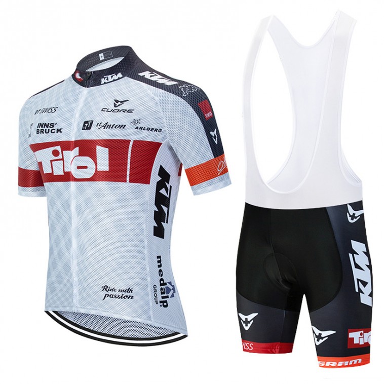 Ensemble cuissard vélo et maillot cyclisme équipe pro TIROL KTM 2019 Aero Mesh