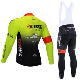 Ensemble cuissard vélo et maillot cyclisme hiver pro BIESSE CARRERA 2020