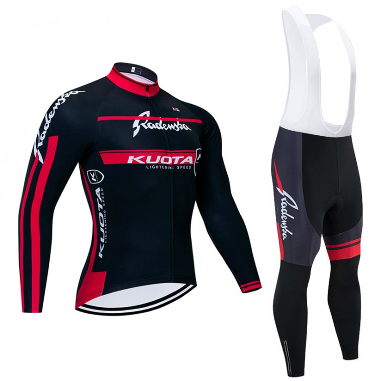 Ensemble cuissard vélo et maillot cyclisme hiver pro KUOTA 2020