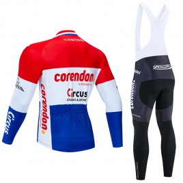 Ensemble cuissard vélo et maillot cyclisme hiver pro CORENDON CIRCUS 2020 LE